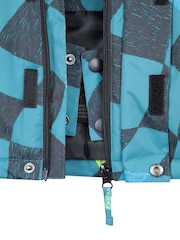 Mountain Warehouse Blue Mogal Printed Ski Jacket - Image 4 of 6