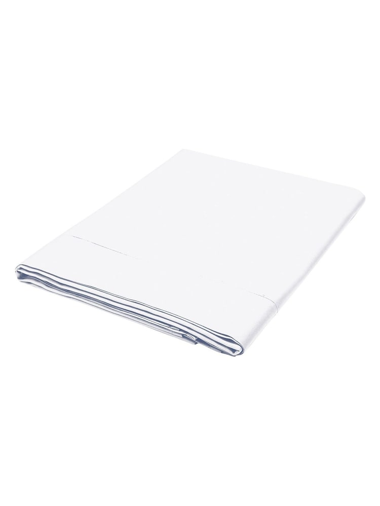 Bedeck Of Belfast White 1000 Thread Count Cotton Sateen Flat Sheet - Image 2 of 2