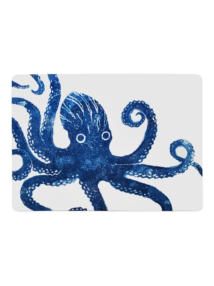BlissHome Blue Creatures Octopus Bath Mat - Image 1 of 3