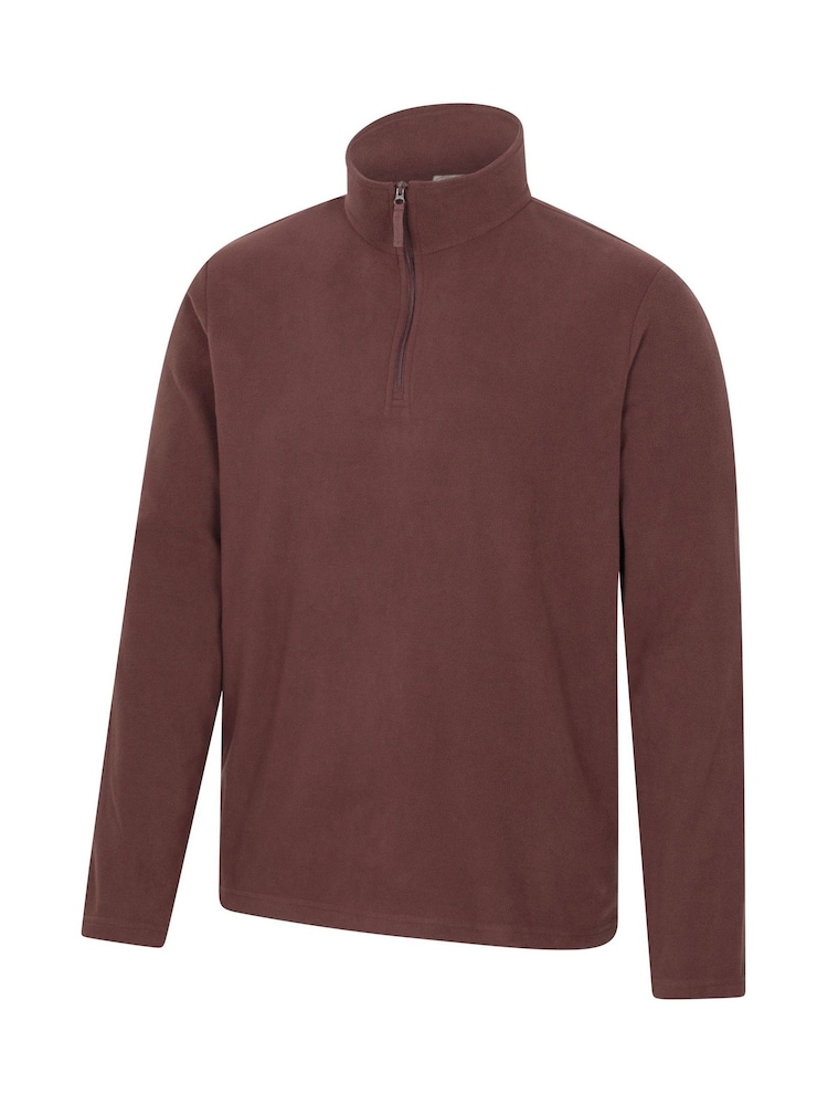 Mountain Warehouse Brown Camber Half-Zip Fleece - Image 2 of 4 Mountain Warehouse Brown Camber Half-Zip Fleece - Image 2 of 4