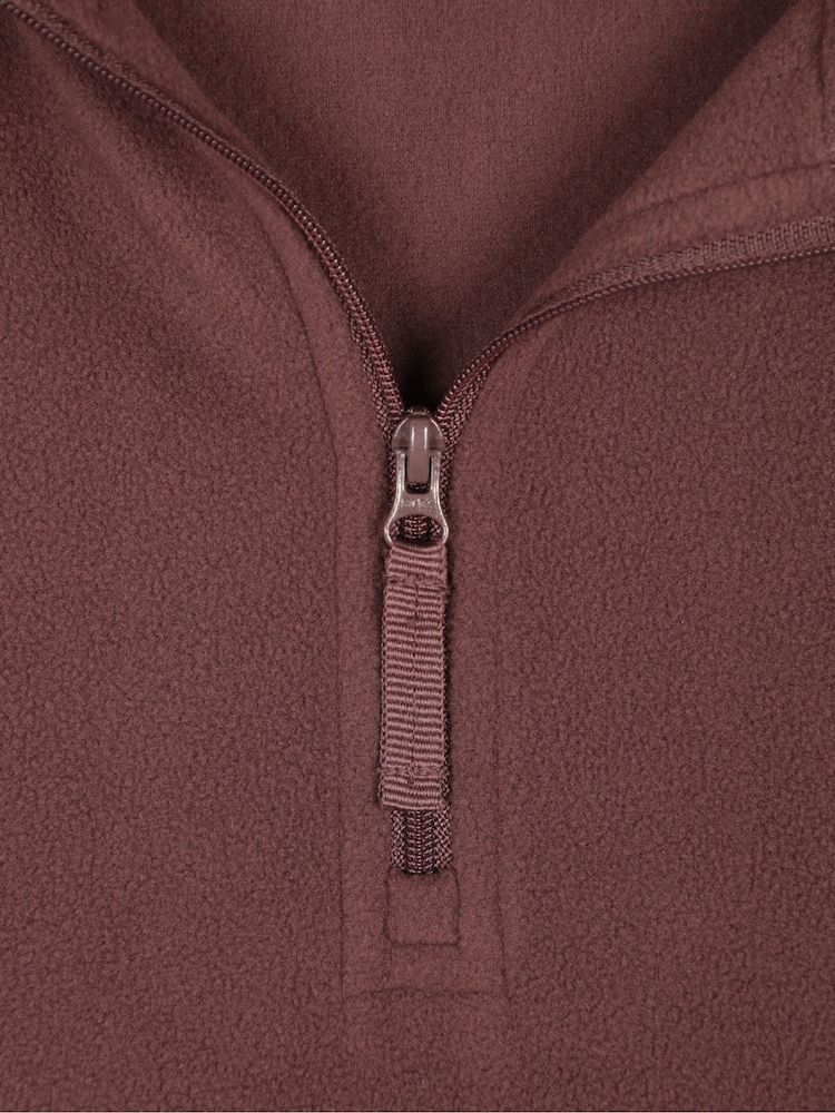 Mountain Warehouse Brown Camber Half-Zip Fleece - Image 4 of 4 Mountain Warehouse Brown Camber Half-Zip Fleece - Image 4 of 4