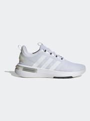 adidas White Racer TR23 100% Cotton Trainers - Image 1 of 9