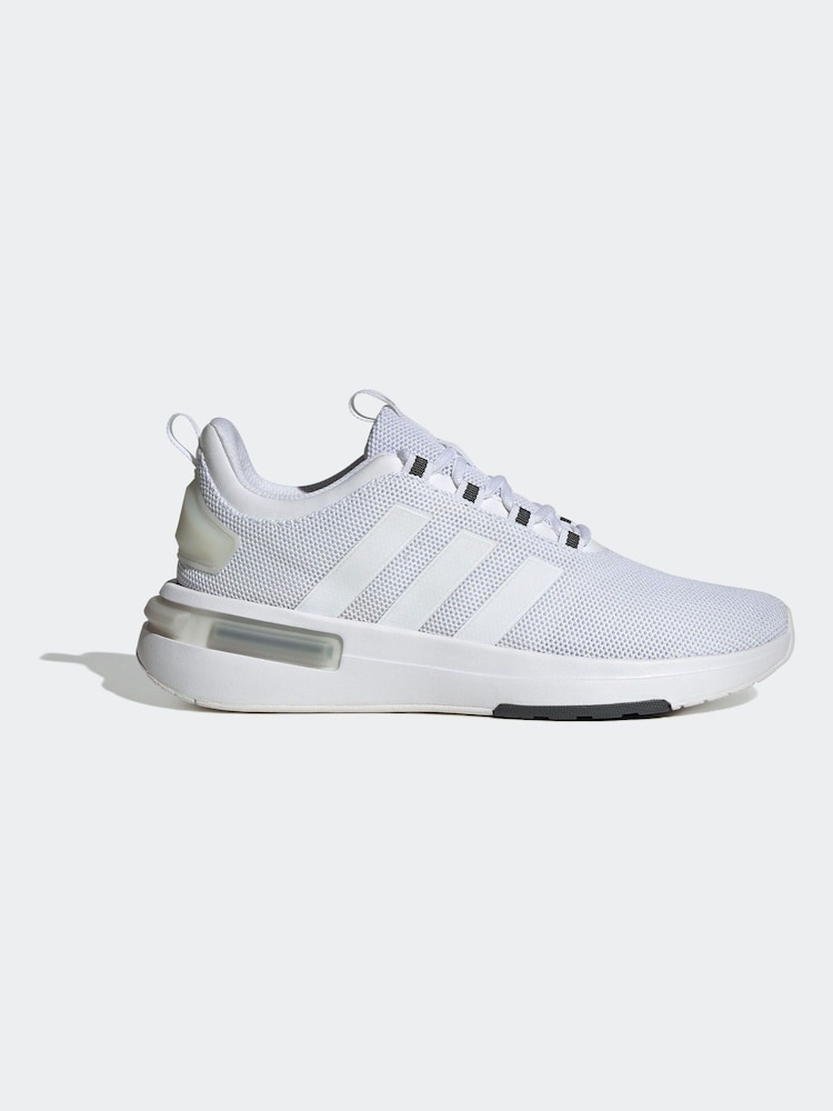 adidas White Racer TR23 100% Cotton Trainers - Image 1 of 9