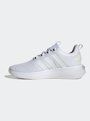 adidas White Racer TR23 100% Cotton Trainers - Image 2 of 9