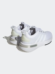 adidas White Racer TR23 100% Cotton Trainers - Image 3 of 9