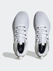 adidas White Racer TR23 100% Cotton Trainers - Image 6 of 9