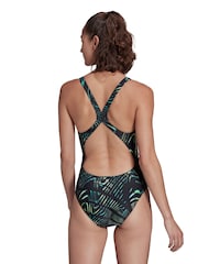 adidas Black Leaf Swimsuit - Image 2 of 7