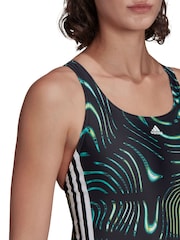 adidas Black Leaf Swimsuit - Image 5 of 7