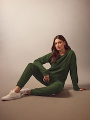 Long Tall Sally Green Cuffed Joggers - Image 1 of 4