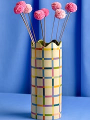 Widdop Yellow Multi Coloured Vase - Image 4 of 4