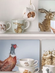 Set of 6 White Royal Worcester Wrendale Cow Mugs - Image 1 of 3