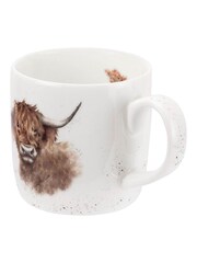 Set of 6 White Royal Worcester Wrendale Cow Mugs - Image 3 of 3
