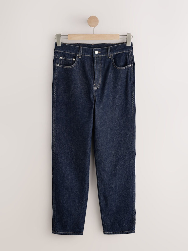 Indigoblau - Stovepipe Jeans mit geradem Bein - Bild 1 von 5
