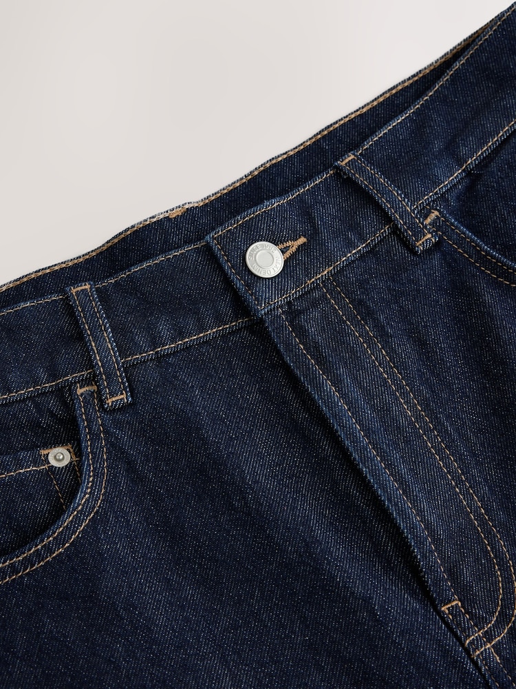 Indigoblau - Stovepipe Jeans mit geradem Bein - Bild 2 von 5