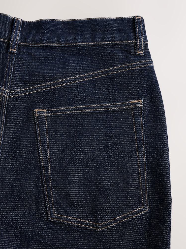 Indigoblau - Stovepipe Jeans mit geradem Bein - Bild 5 von 5