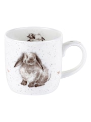 Wrendale Set of 6 White Royal Worcester Wrendale Rabbit Mugs - Image 2 of 4