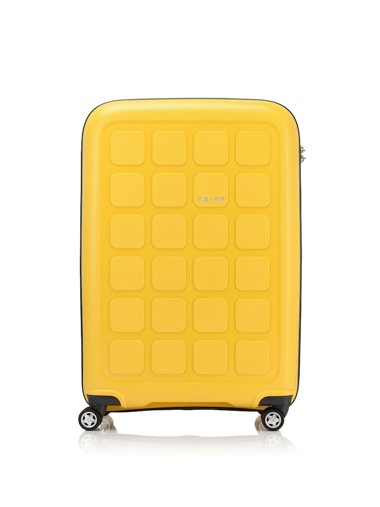 Tripp Yellow Holiday 7 Large 4 Wheel 75cm Suitcase - Image 1 of 4