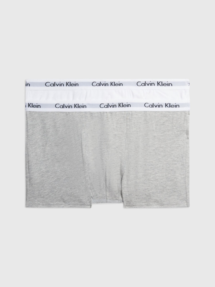 Calvin Klein Grey Boys Modern Cotton Trunks 2 Pack - Image 1 of 2