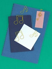 Suck UK Red Drumstick Pens Music Paper Clips Rockstar Pencil Case - Image 3 of 6