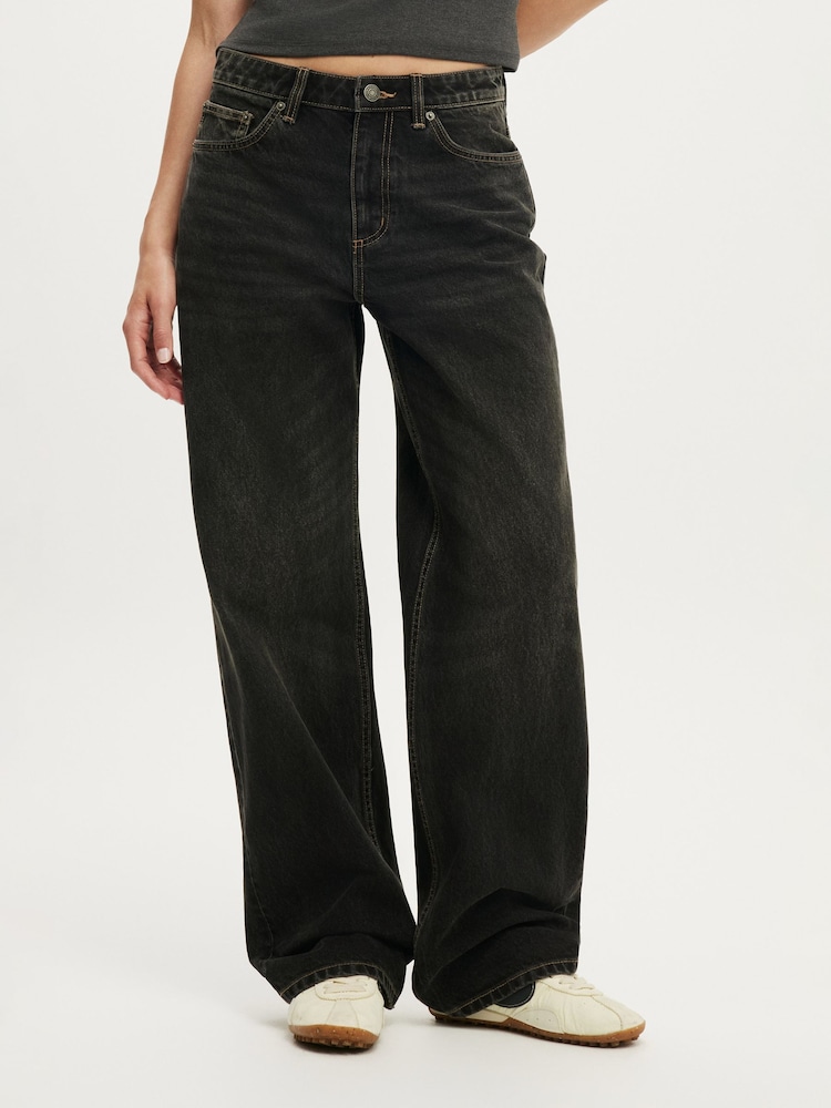 שחור מכובס - Cotton On מכנסי ג'ינס, דגם 91 - תמונה 1 מתוך 3 שחור מכובס - Cotton On מכנסי ג'ינס, דגם 91 - תמונה 1 מתוך 3