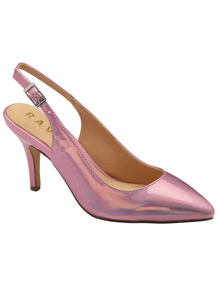 Ravel Pink Slingback Shoes On a Kitten Heels - Image 1 of 4