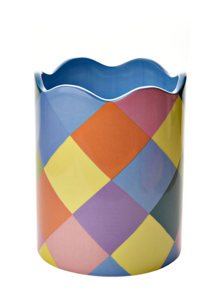 Widdop Multi Coloured Plant Pot - Image 2 of 2 Widdop Multi Coloured Plant Pot - Image 2 of 2