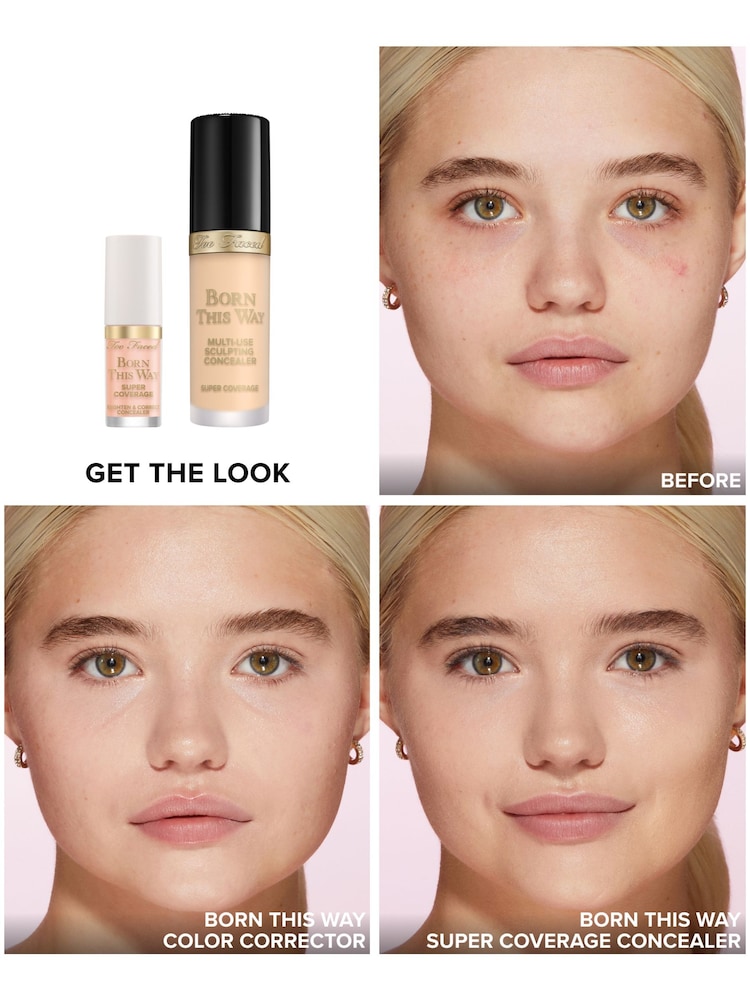Too Faced Pink Born This Way Super Coverage Brighten & Correct Concealer - Image 2 of 4