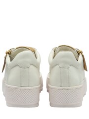 Ravel White Zip Up Casual Trainers - Image 3 of 4