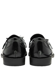 Ravel Black Tassle Trim Loafers Shoes - Image 3 of 4