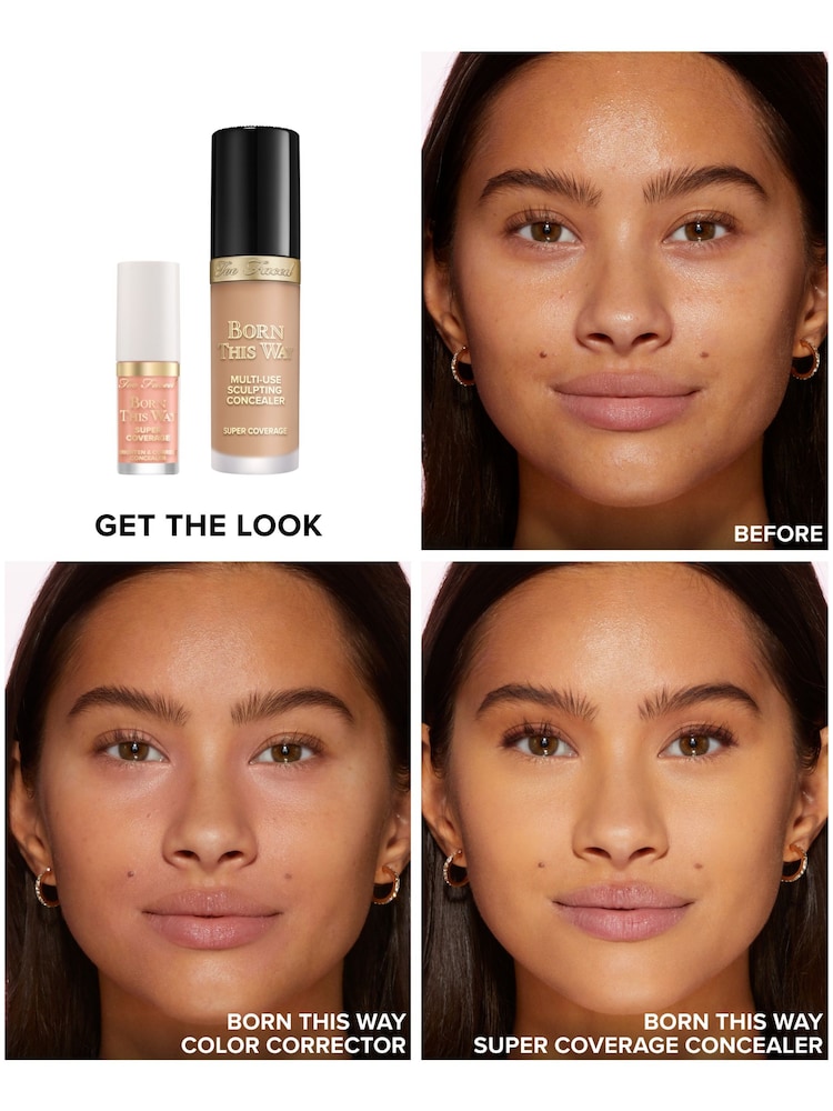 Too Faced Cool Peach Born This Way Super Coverage Brighten & Correct Concealer - Image 2 of 4 Too Faced Cool Peach Born This Way Super Coverage Brighten & Correct Concealer - Image 2 of 4
