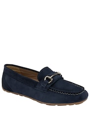 Ravel Blue Leather Driving Shoes Loafers - Image 1 of 4