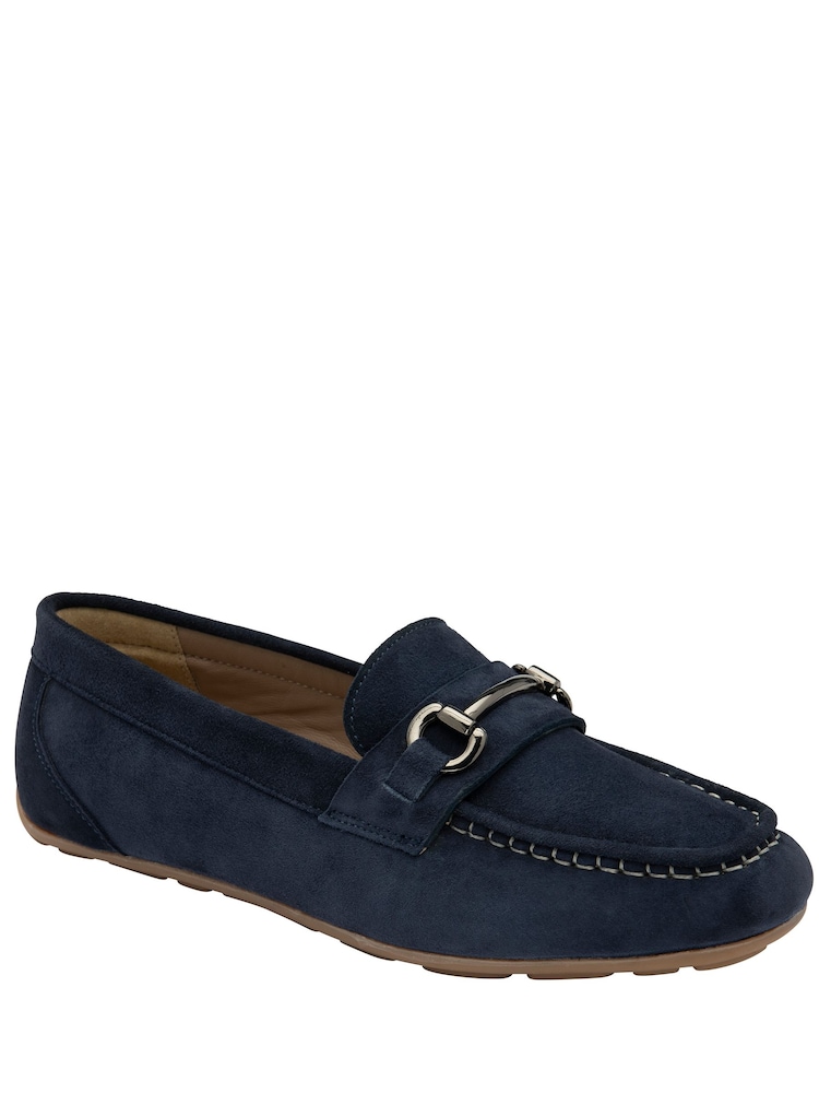 Ravel Blue Leather Driving Shoes Loafers - Image 1 of 4