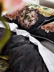 Designers Guild Blue Le Poeme de Fleurs 100% Cotton Pillowcase - Image 2 of 2