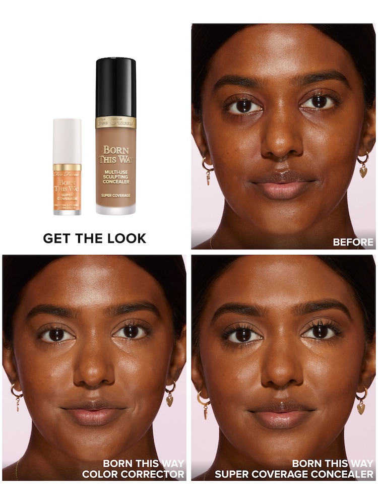 Too Faced Toasted Caramel Born This Way Super Coverage Brighten & Correct Concealer - Image 2 of 4 Too Faced Toasted Caramel Born This Way Super Coverage Brighten & Correct Concealer - Image 2 of 4