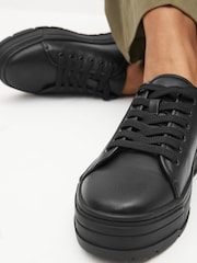 Black Forever Comfort® Patent Cleated Sole Chunky Trainers - Image 2 of 8