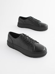Black Forever Comfort® Patent Cleated Sole Chunky Trainers - Image 4 of 8