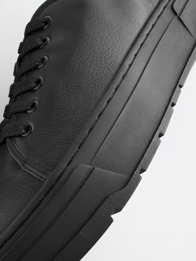 Black Forever Comfort® Patent Cleated Sole Chunky Trainers - Image 8 of 8