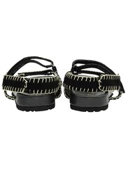 Ravel Black Strappy Leather Footbed Sandals With Touch Fastening Sport Straps - Image 3 of 3