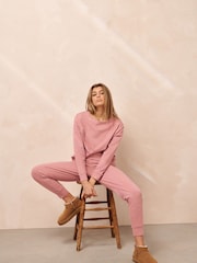 Pink Floral Cotton Long Sleeve Pyjamas - Image 2 of 8