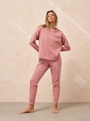 Pink Floral Cotton Long Sleeve Pyjamas - Image 3 of 8