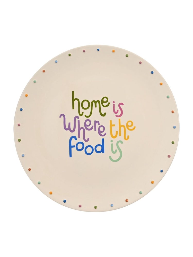 Widdop White Circle Platter - Home Is Where The Food Is - Image 2 of 2 Widdop White Circle Platter - Home Is Where The Food Is - Image 2 of 2