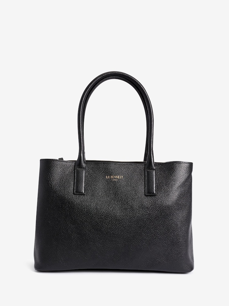 LK Bennett Black Leather Lillian Tote Bag - Image 1 of 4