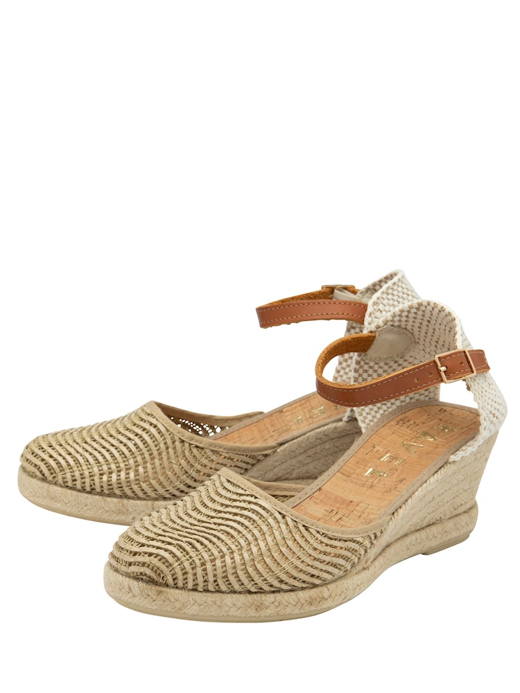 Creme - Ravel Gewebte Espadrilles - Bild 2 von 4