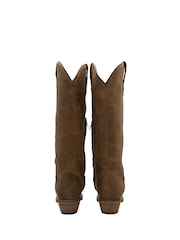 Ravel Brown Leather Mid Calf Cowboy Western Boots - Image 3 of 4