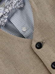 Tan Waistcoat, Shirt and Bow Tie Set (3mths-9yrs) - Image 7 of 7