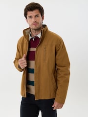 Ruda - „Saltwell Borg“ pamušalu dengta Harrington striukė - 4 paveikslėlis iš 5