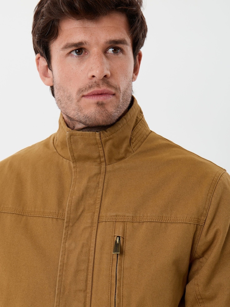 Ruda - „Saltwell Borg“ pamušalu dengta Harrington striukė - 5 paveikslėlis iš 5