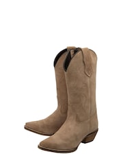 Ravel Light Brown Leather Calf High Cowboy Western Boots - Image 2 of 4