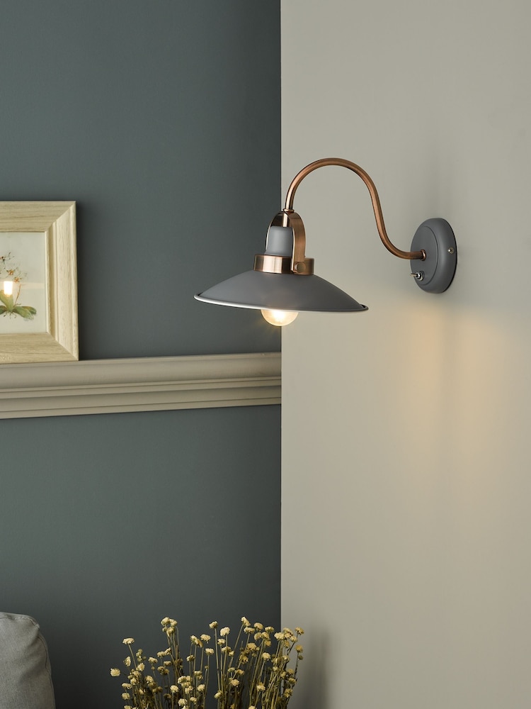 Dar Lighting Grey Liden Wall Light - Image 1 of 4