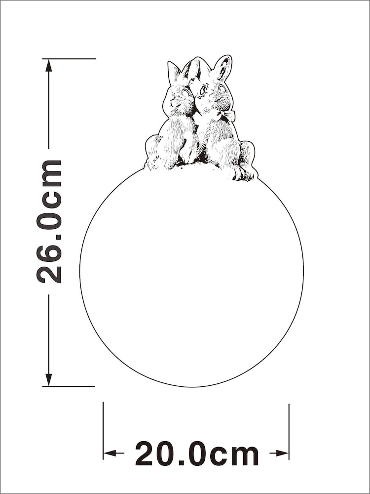 Grey Playful Rabbits Solar Ball Outdoor Light - Image 8 of 8